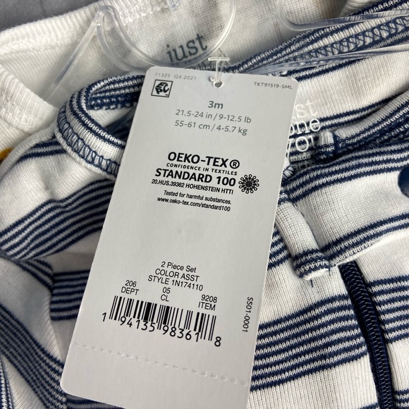 NWT 2 piece African footsie onesie pajamas with helpful 2 way zipper 100% cotton - Picture 7 of 15